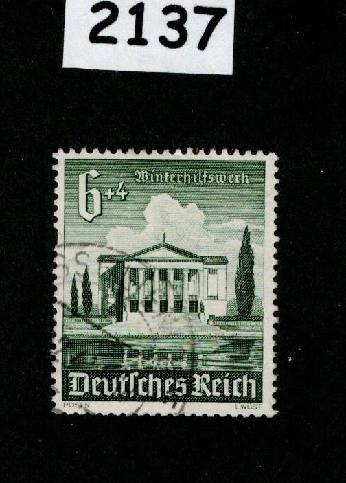 Used stamp Scott B180 1940 Winter relief Culture fund Germany #2137