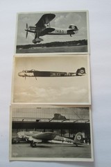 WWII German Third Reich Photo Postcards (Airplanes, Soldiers and 1936 Olympics)