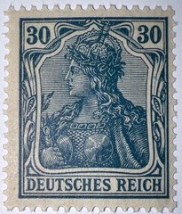 Travelstamps: Germany Stamps Mi:#144 – 30pf Mint Og Never Hinged WMK MOGNH