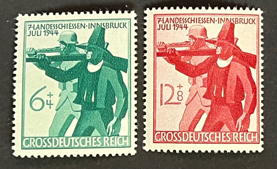 Travelstamps: 1944 Germany Stamps Scott #B278-B279 Soldier & Tirolese Rifleman
