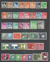 GERMANY VARIOUS MINT HINGED & USED ISSUES 1948 to 1959 CAT $29.15