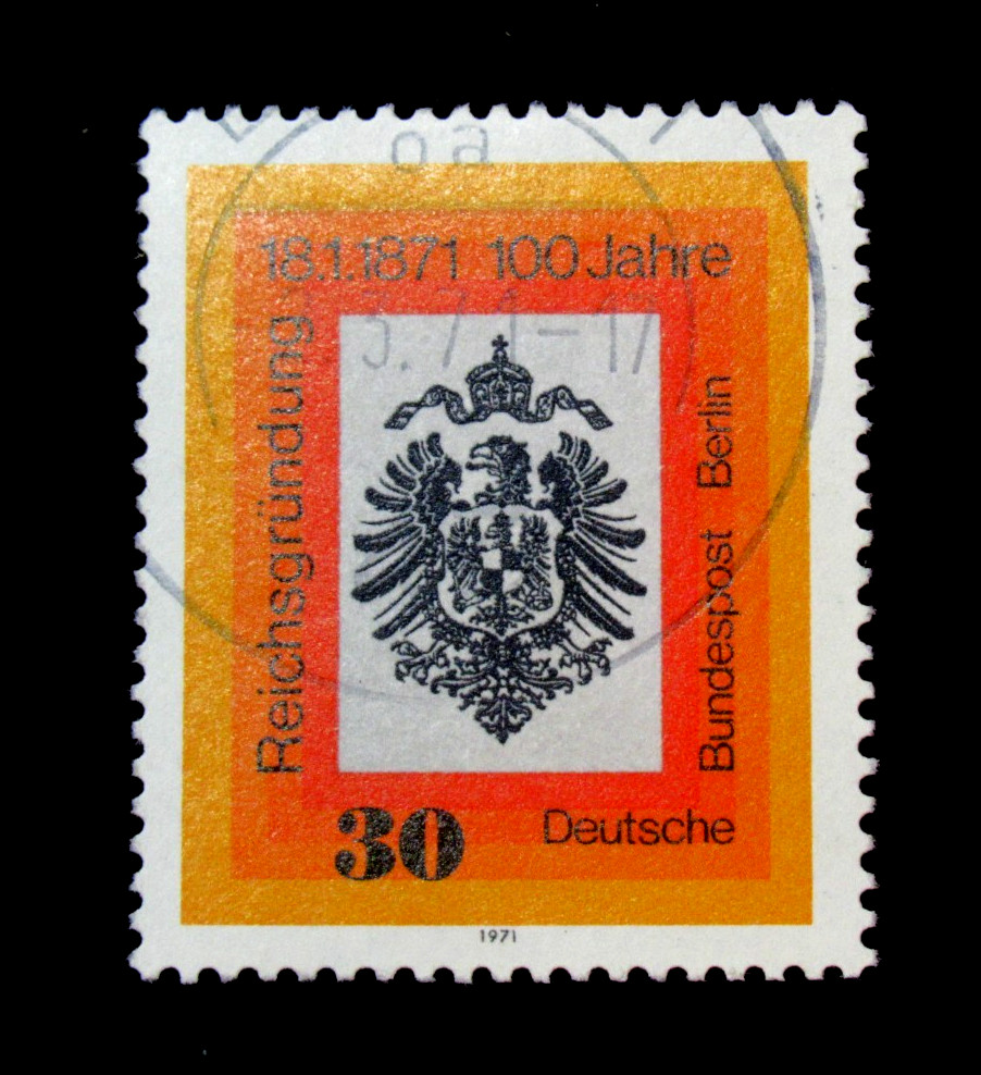 Germany Stamps Sc 1052 Mi 658 Imperial Eagle 1971 Used NG