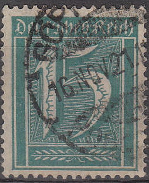 Stamp Germany Reich Mi 179 Sc 163 1921 Numbers Rectangle Empire Inflation Used
