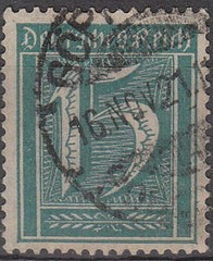 Stamp Germany Reich Mi 179 Sc 163 1921 Numbers Rectangle Empire Inflation Used