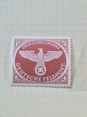 7 Vintage German Military Airmail Parcel Post Stamps Feldpost 1941 – 1950 WWII