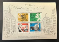 Travelstamps: Germany Berlin Scott #9N343 1973 50th Anniversary Broadcasting MNH