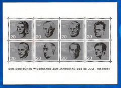 DDR 1964 unused stamp sheet some creasing FULL GUM unhinged