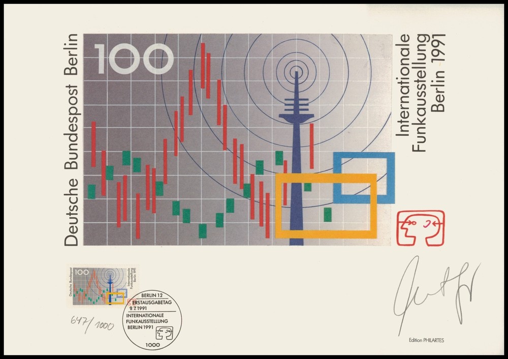 ART-EDITION 1991 GERMANY 1553 BERLIN IFA FUNKAUSSTELLUNG – Ltd. 1.000!!