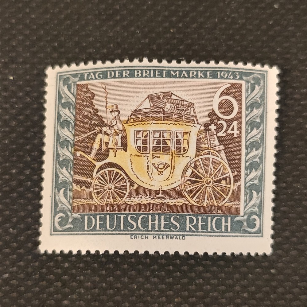German Empire 1943 stamp. „Tag der Briefmarke“ (Stamp Day) issue. MNH