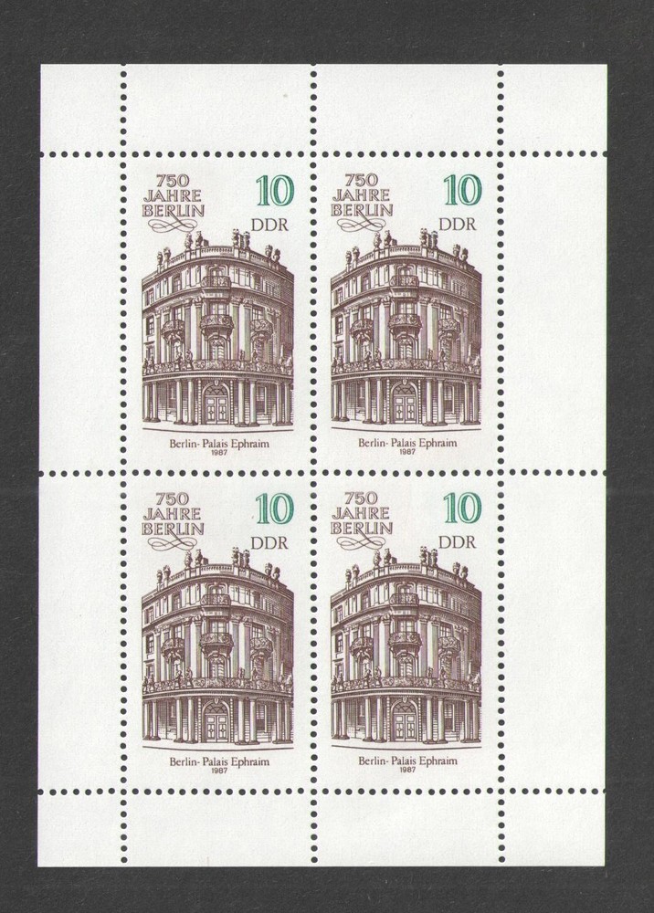 1987 GERMANY Scott # 2628a { ARCHITECTURE } SOUVENIR SHEET MNH MINT NEVER HINGED