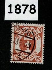 Used stamp Sc 93 Gdansk Poland Danzig 1922 Germany post WWI #1878
