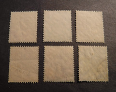 Scott#436-441, 1934, 3, 5 6, 8 ,12 &25 pf., Hindenburg Memorial Used Stamps (6)