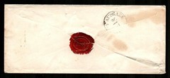 GERMANY – SAXONY Scott’s 17 ( 1863 ) 1ng Embossed Arms F/VF Used on Cover