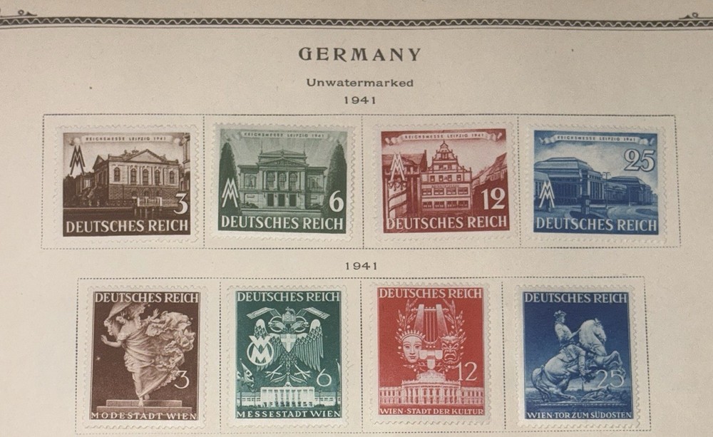 1941 Germany Third Reich Mi# 764-771 MH Leipzig Fair & Vienna Fair