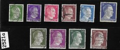 Used stamp collection 1940s Adolf Hitler Third Reich era Germany #2521a
