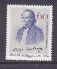 Germany Berlin 9N592 MNH 1990 Adolph Diesterweg – Educator Issue