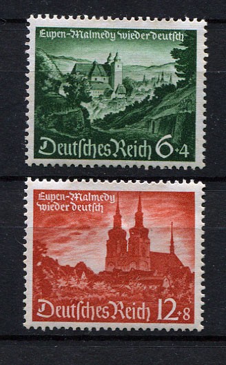 German Reich WW II : Eupen and Malmedy set from 1940 – mint