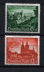 German Reich WW II : Eupen and Malmedy set from 1940 – mint
