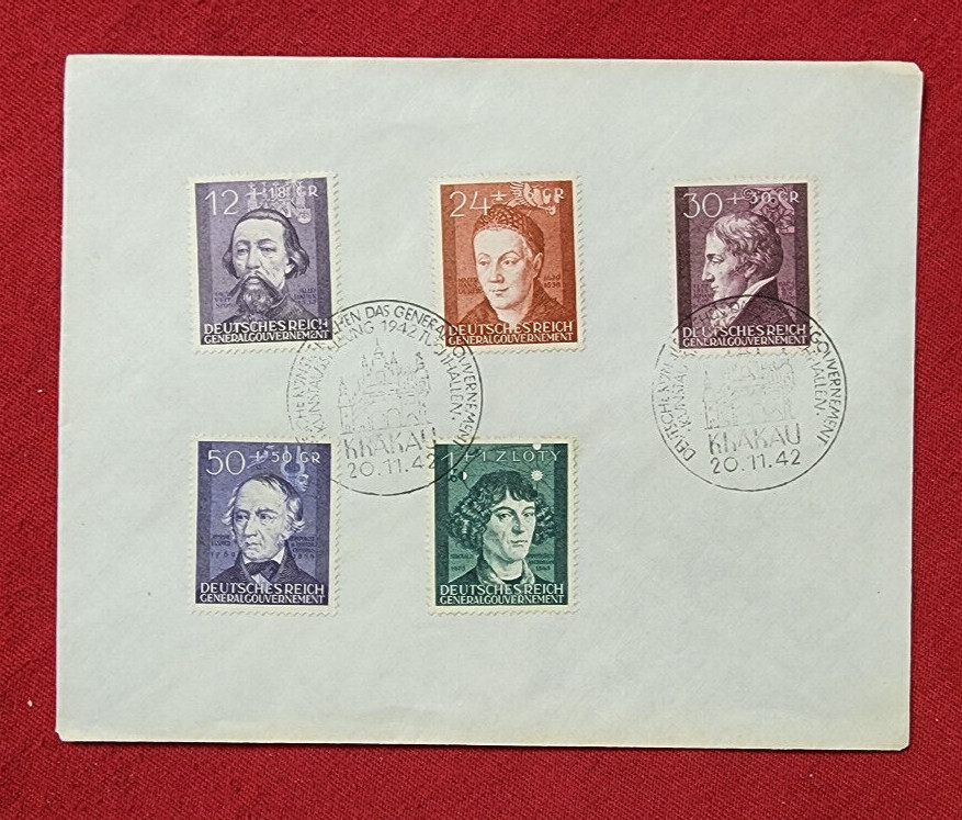 WW2 WWII Germany Third Reich Cover German Envelope Poland occupation KRAKAU 1942