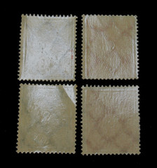 Germany Stamps Scott 177-180 Deutsches Reich Post Horn 1921 Set of 4 Mint