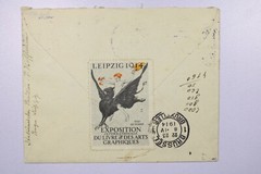 Germany 1914 Leipzig Event Cover / Poster Stamp Back – L39723