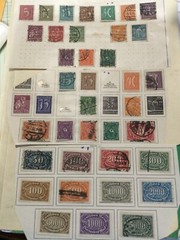 GERMANY SEVERAL pieces album pages remainder’s USED mint stamps LOT Collection