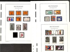 Germany Stamp Collection in Hingless Lighthouse Album Springback Binder 1954-76