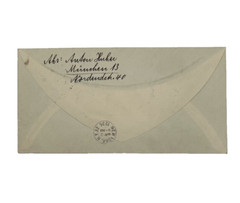 Vintage 1936 Zeppelin Hindenburg Airmail Cover Germany to Canada