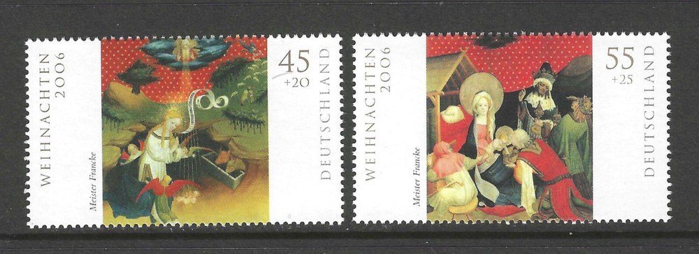 Germany B982-3 MNH Christmas Complete PO Fresh (2022 SCV $3.15)