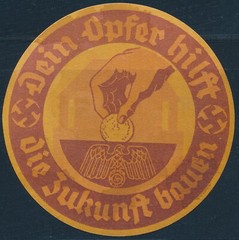 Stamp Germany Revenue WWII Fascism War Era Winterhilfswerk Charity 01 MNG
