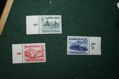 Stamp Set B141-143 1939 Nurburgring overprint Berlin Auto show Volkswagen