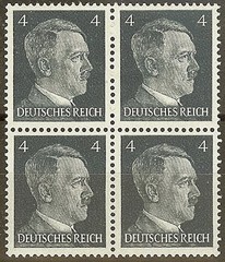 AUTHENTIC Historical Artifact Stamp Germany Block WWII 3rd Reich AH Hitler MNH
