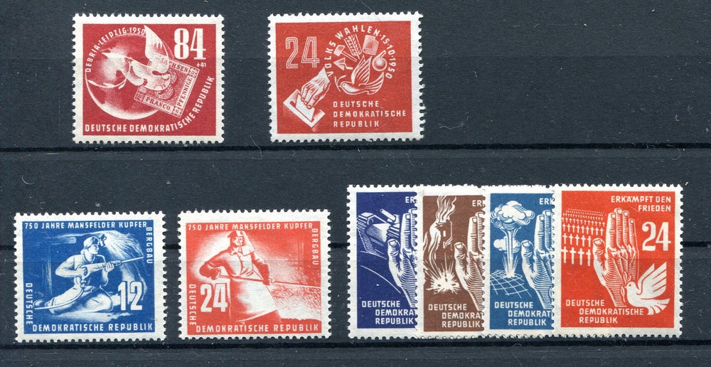 DDR Mint Never Hinged Lot 2/2624 Postfrisches Posten & Lots