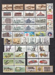 East Germany GDR DDR 1987 – complete year set + 6 minisheets – MNH