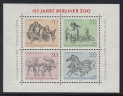 WEST BERLIN 125th Anniversary of Berlin Zoo MNH souvenir sheet