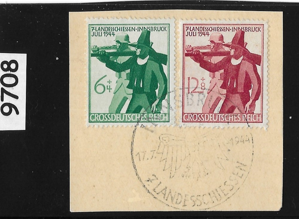 #9708 B278 & 279 Innsbruck Austria shooting Matches 1944 Third Reich Germany