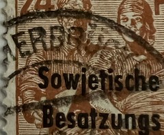 MEERBUSCH SON SOTN CANCEL ON 1948 GERMANY 24pf STAMP #10N9 SOVIET OCCUPIED OVPT
