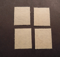 Scott# 712-715, 1954-1960, 30,40,50 &,60, pf., Pres. Theodor Heuss, Used Stamps.