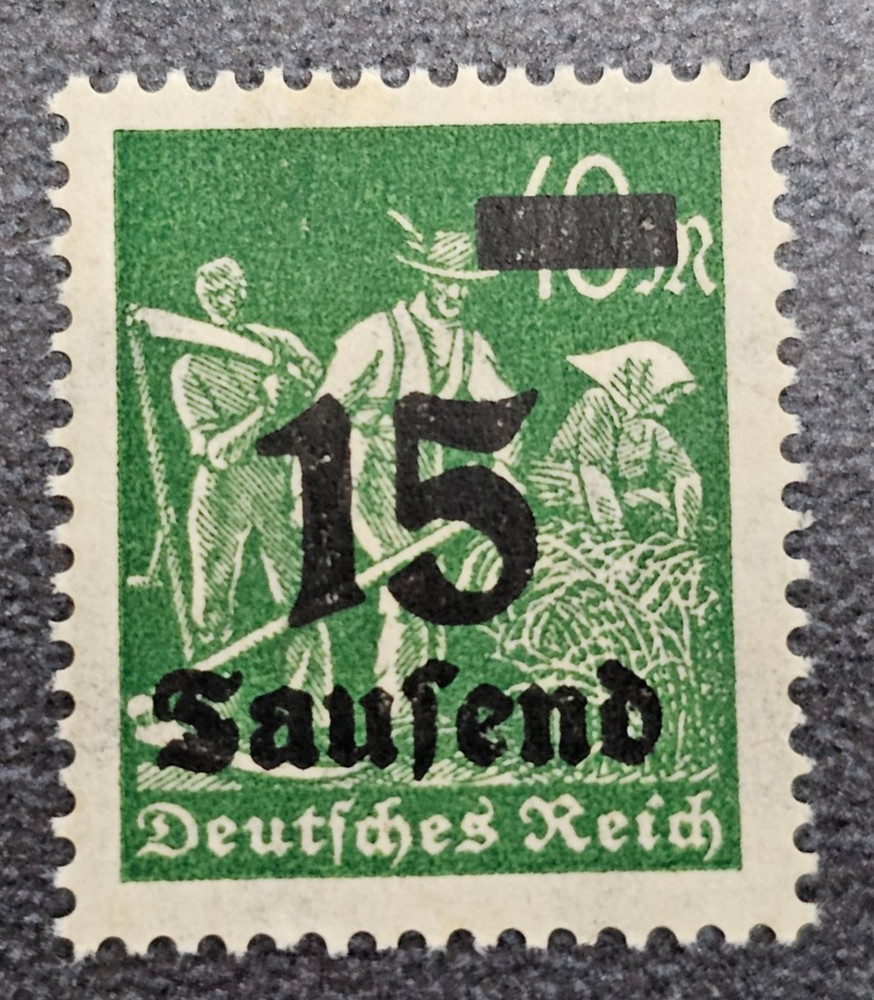 Stamp Germany Deutsches Reich 15 000 Mark 1923 Mi. Nr. 279 b [🇩🇪37596]