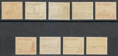 Germany 1937 MNH Mi 651-659 Sc B107-B115 Ships. Marine / Perfect set-superb **