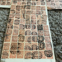 OUTSTANDING ORANGE GERMANY 30pf DIENSTMARKE USED STAMPS HOARDER LOT WORLD WAR I