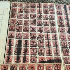 BIG GERMANY MINT AND USED STAMP HOARDER LOT WORLD WAR I INFLATION OVPTS