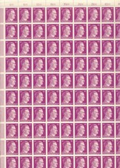 Stamp Germany 40 PF Adolf Hitler Sheet 1941 WWII 3rd Reich German MNH Faults