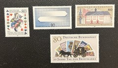 Germany: 1986. 4 Complete sets of 1, SC# 1465, 1470-1473 MNH. Cat $7 # 09-07194