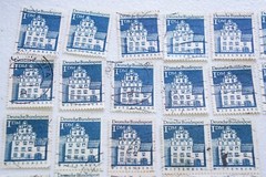 75- Wittenberg Castle 1964/69 1 Deutsche Mark West Germany Used Postage Stamps
