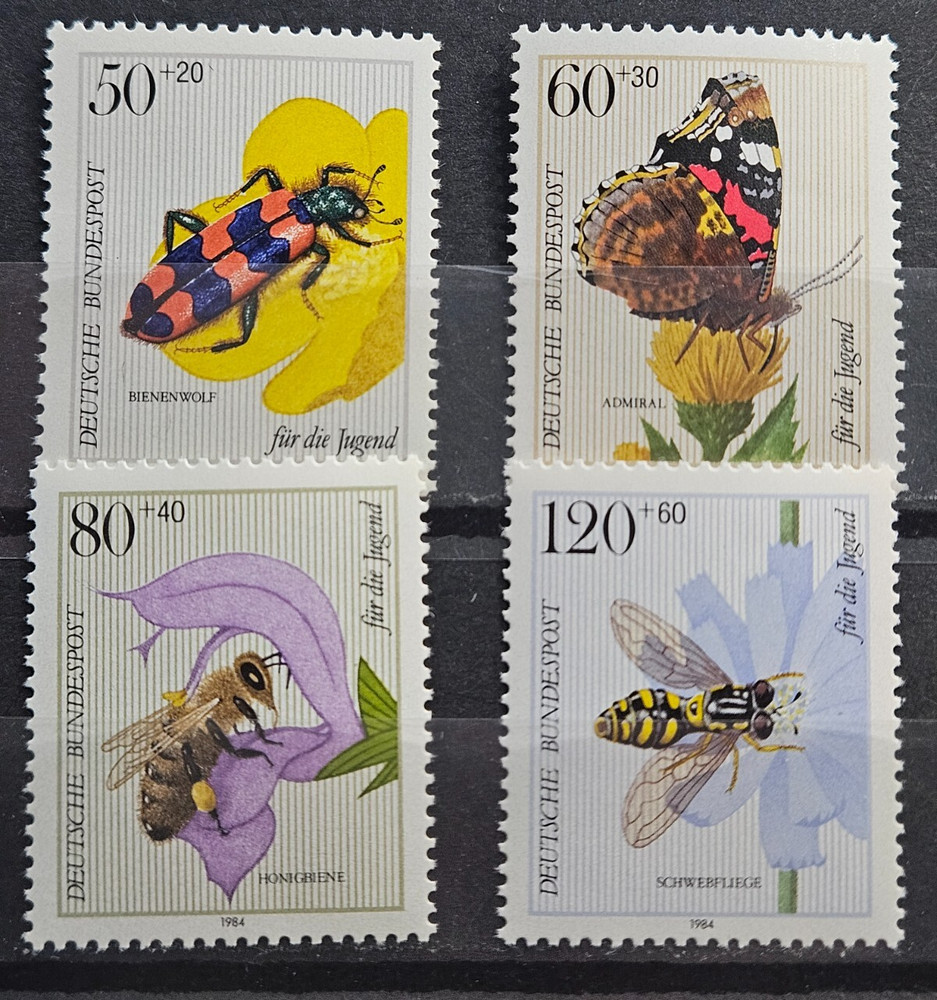 Germany Stamp ScB616-19, 1984 For the Youth, MNH CV$4.25 (504W05)