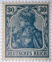 Travelstamps: Germany Stamps Mi:#144 – 30pf Mint Og Never Hinged WMK MOGNH