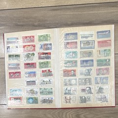 East Germany (DDR) Used Postage Stamp Collection Lot in Album, Various Topics