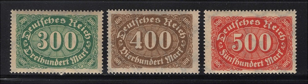 Germany Scott # 201-203 MNH Numerals 1922-1923