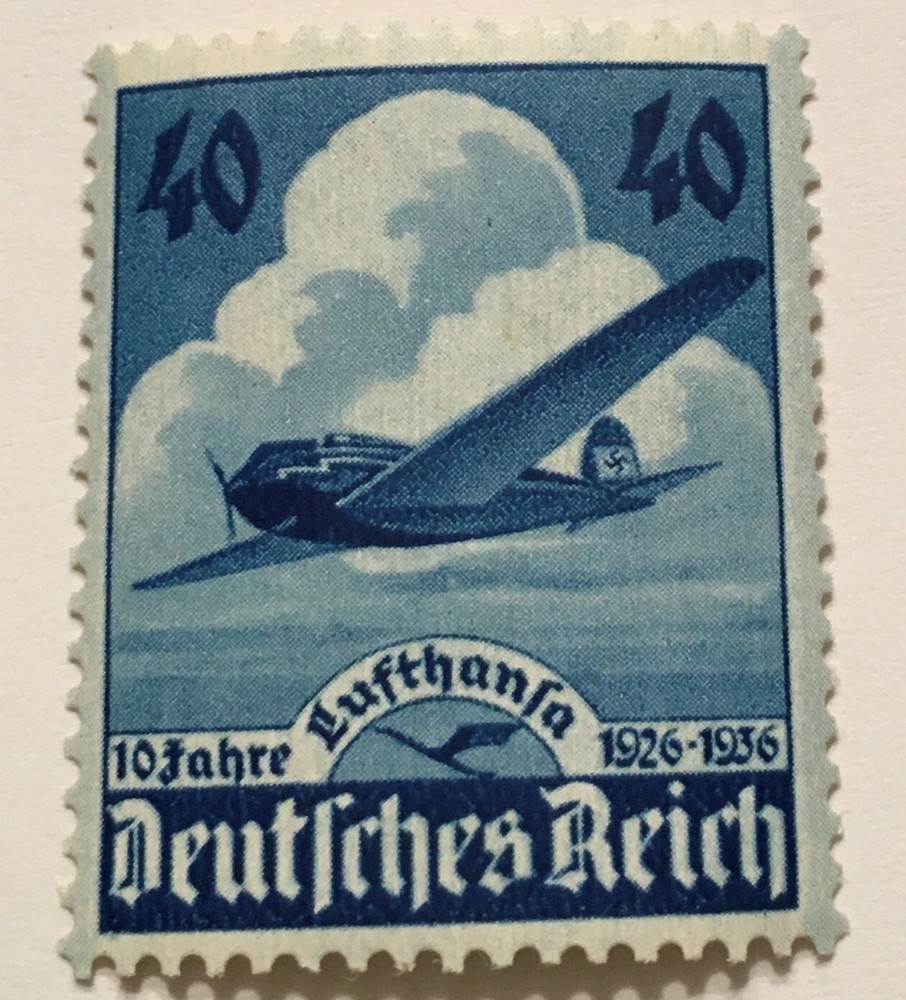 Germany 3rd Reich 1936 Mi # 603 Sc 469 10th Anniversary of Lufthansa MNH